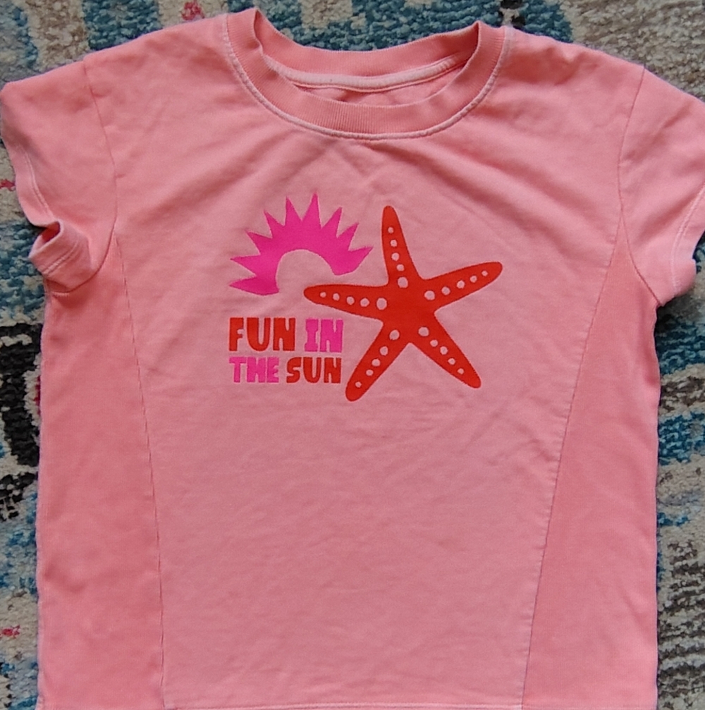 Cat & Jack Pink Fun in the Sun Spring Summer Tee